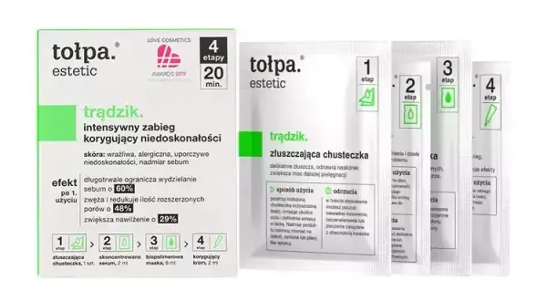 Tołpa estetic trądzik krem korygujący niedoskonałości - skuteczność i skład